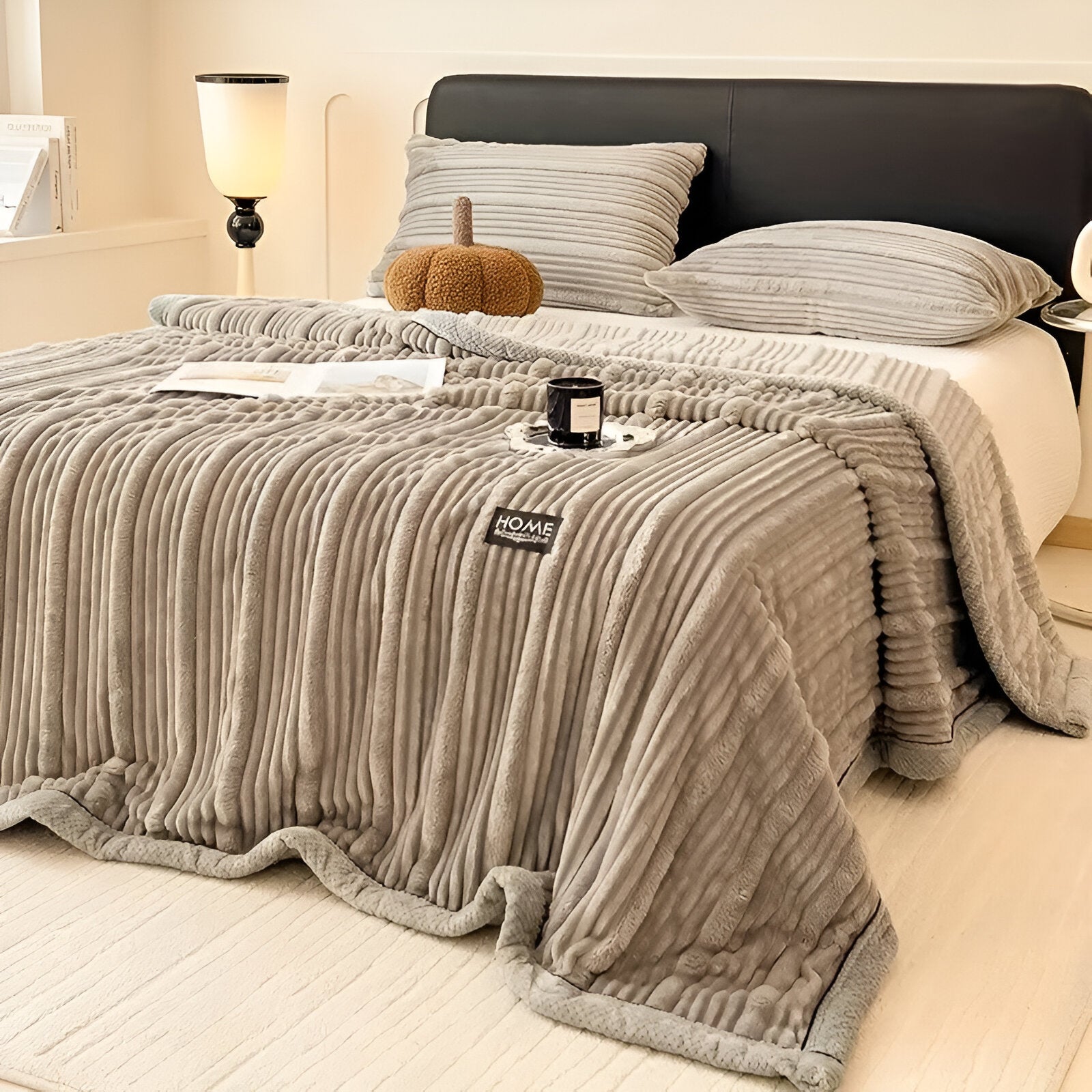 ArtisStriped Plaid - Langlebige, Warme und Stilvolle Vintage Knit Fleecedecke