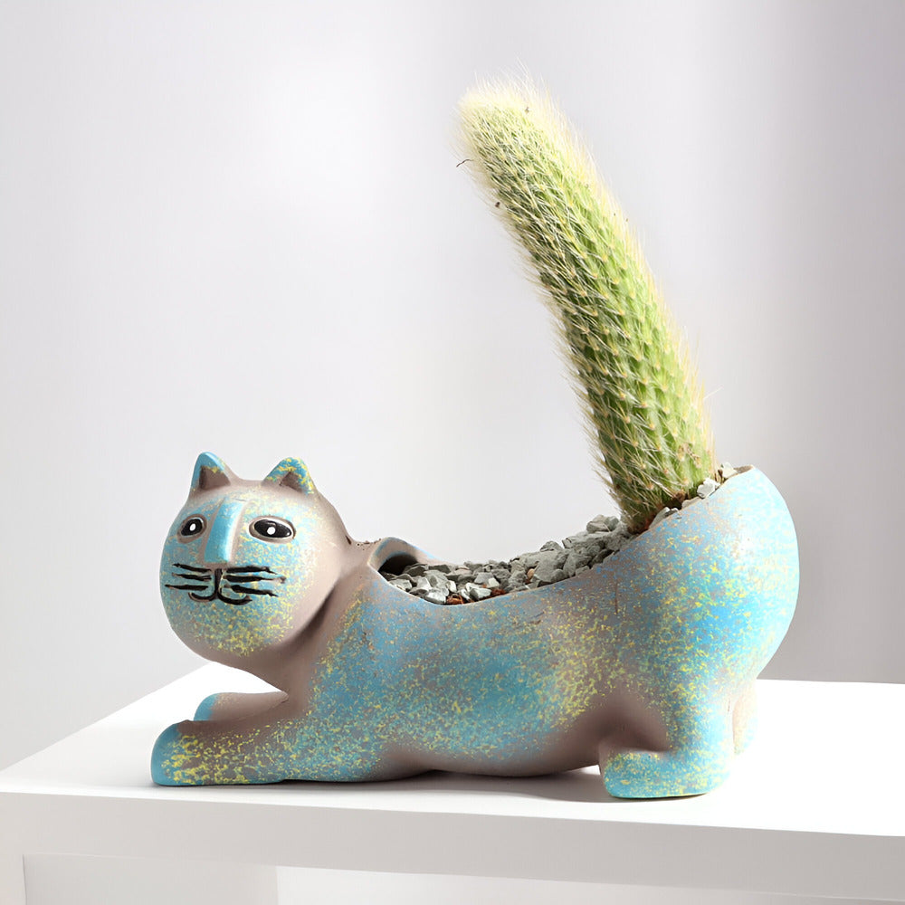 Charmante Katzen-Design Keramik Blumentöpfe für Pflanzen