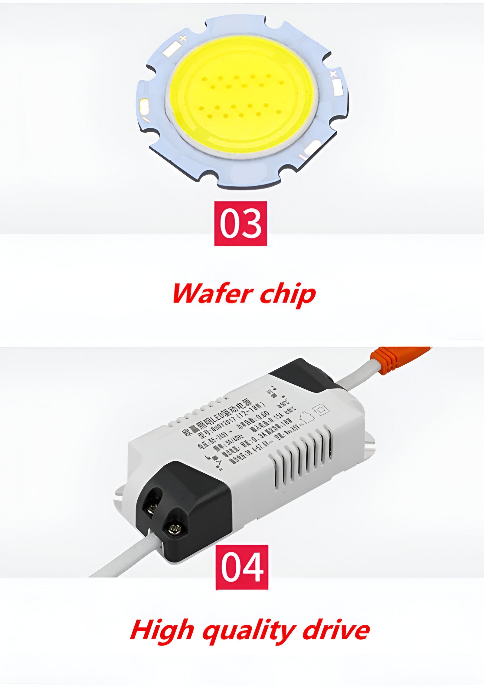 CircuQuad Spot Lights - Weiß/Schwarz Quadratische Deckeneinbauleuchten