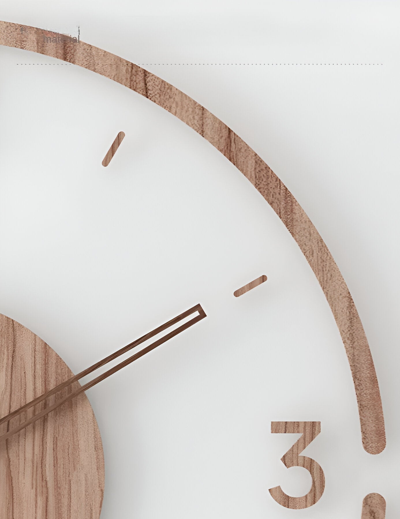 Clear O'Clock - Transparente Acryl & Holz Stille Wanduhr