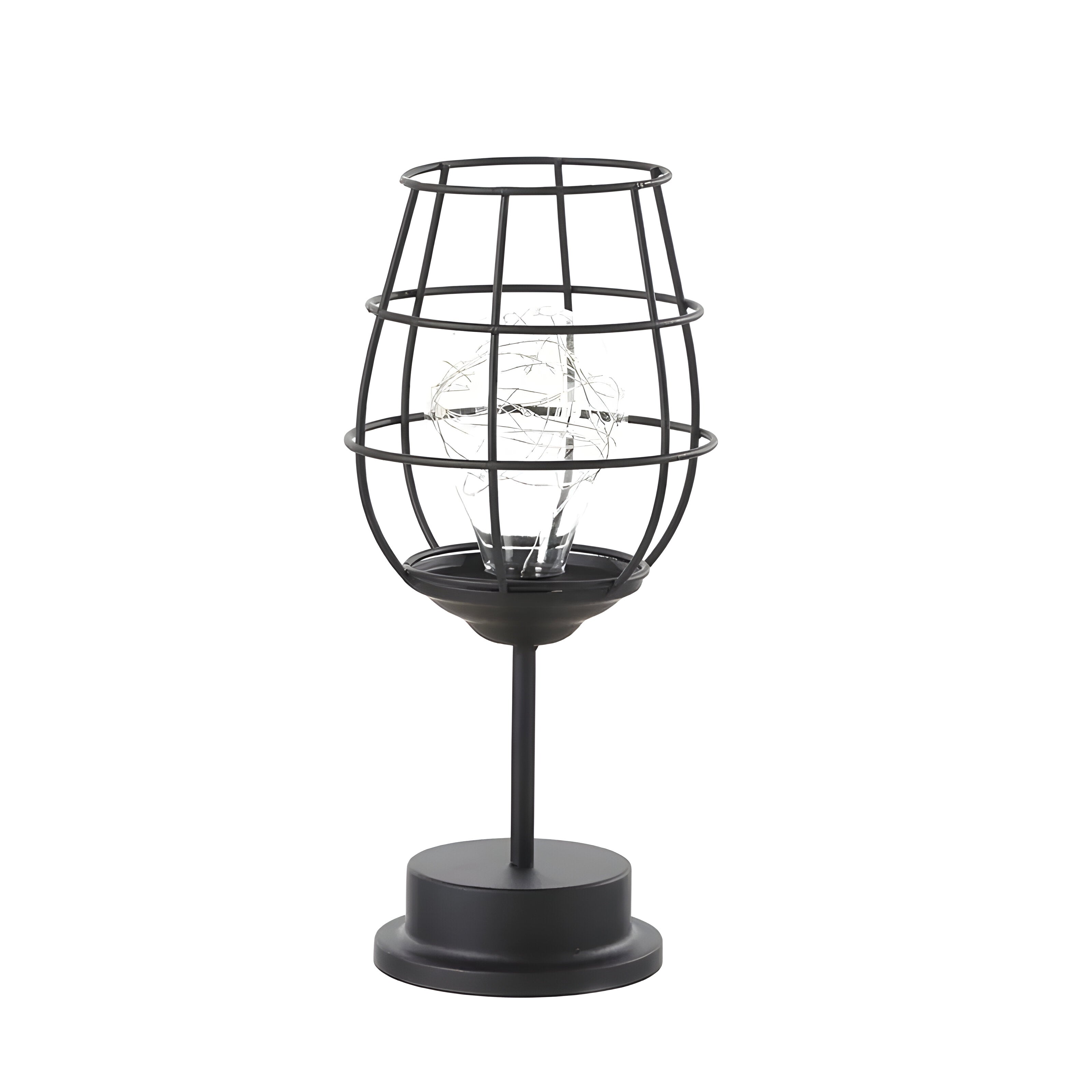 DecanterLume Tischlampe - Moderne Schwarze Weinflasche Schreibtischlampe