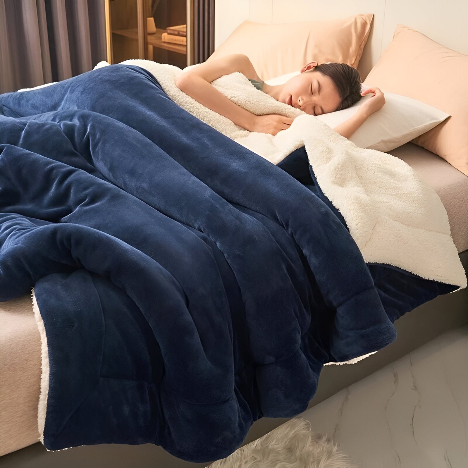 LuxeWarm Bettwäsche - Ultra Plüsch Fleece Wende Bettdecke