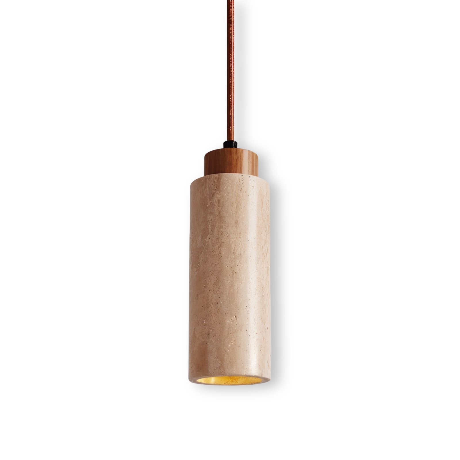 Marmor-Deckenlampen beleuchtung - Zylindrische Marmorleuchten - Röhrenpendelleuchte