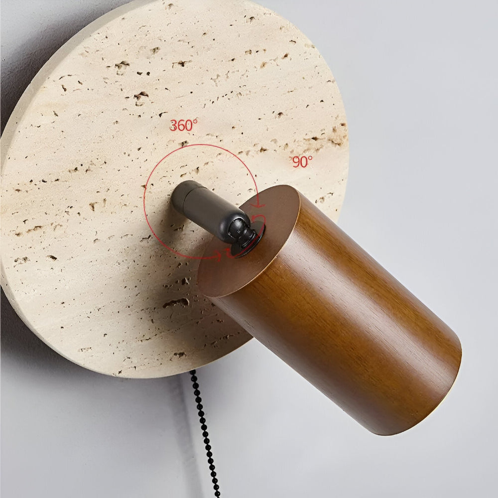 Mini Runde LED Wandleuchte - Drehbare Wandleuchte für die Wohnkultur