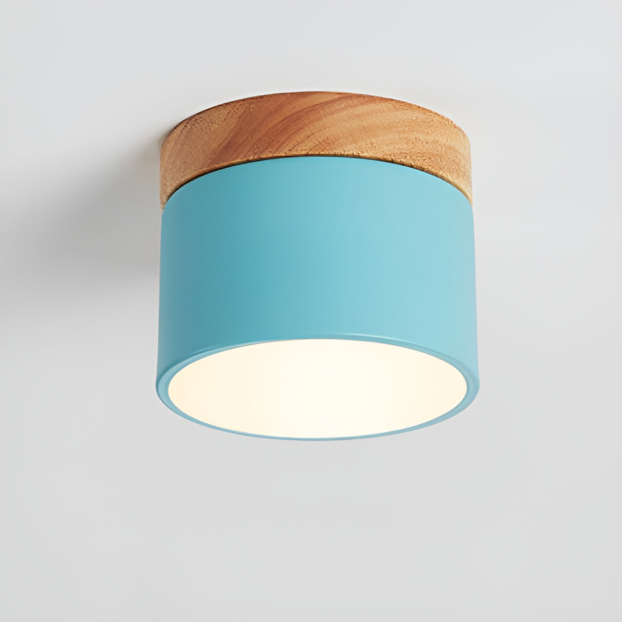 PastelGlow Zylinderlampe - Vintage Flush Mount Deckenleuchte