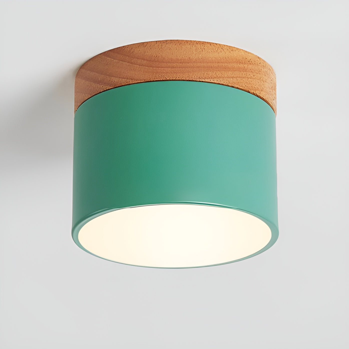 PastelGlow Zylinderlampe - Vintage Flush Mount Deckenleuchte