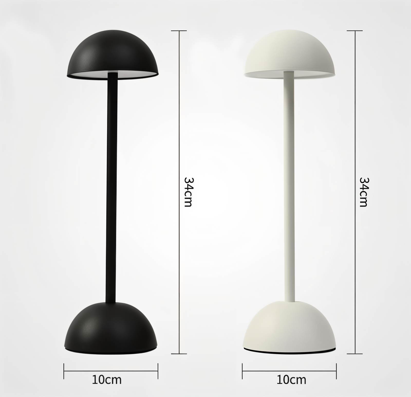 PortaGleam - Tragbare, Berührungsgesteuerte Tischlampe - USB C LED Schreibtischlampe