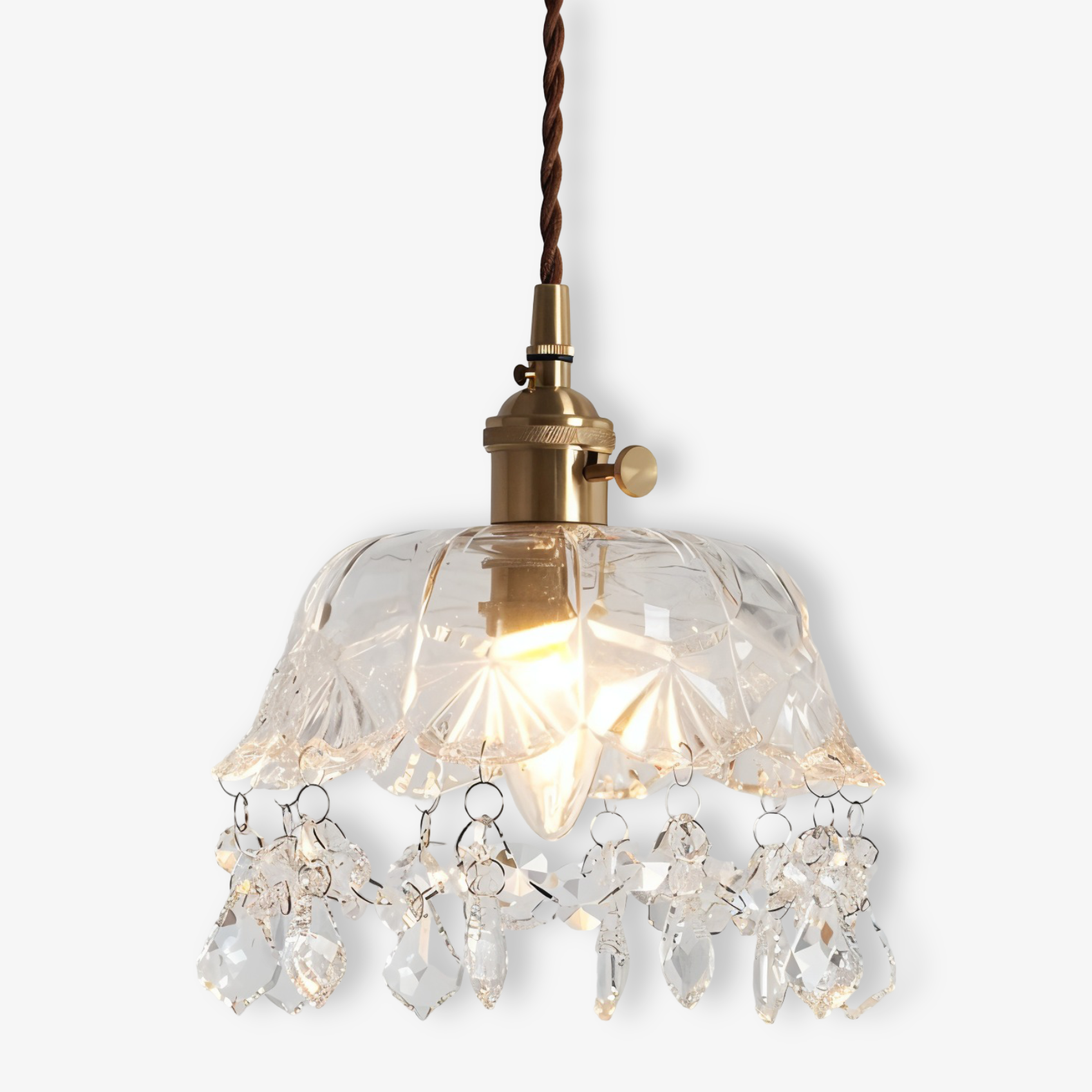 Retro Chime Kronleuchter- Luxuriöse Kristallglas Pendelleuchten