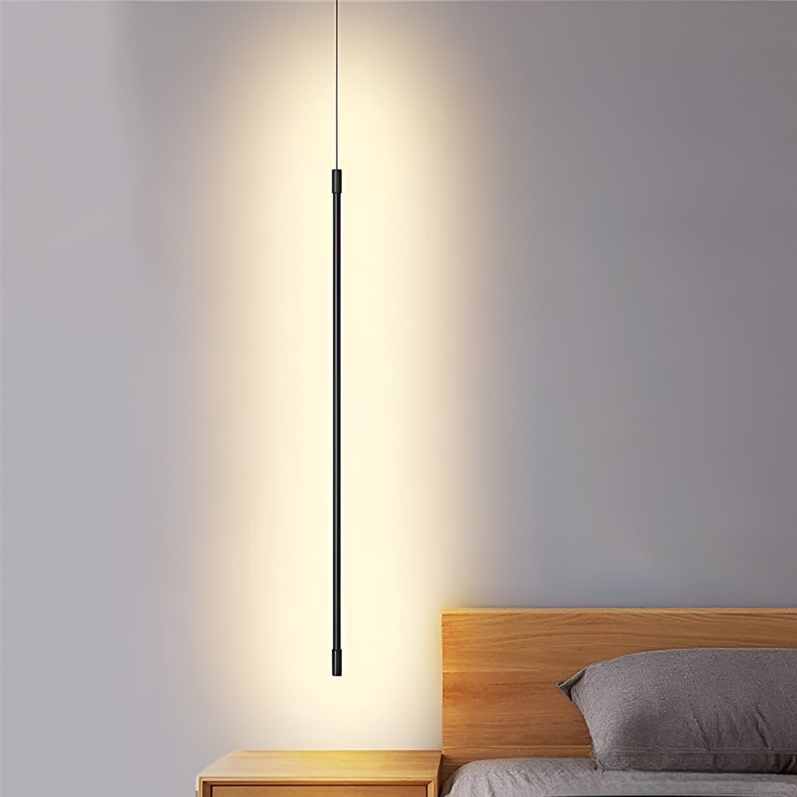 SimplyStrip Pendelleuchte - Elegante Schwarze Lineare LED Hängelampe