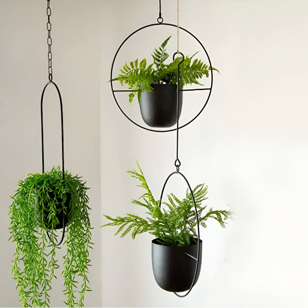 Stilvoller Minimalistischer Hängeblumentopf für moderne Wohnkultur
