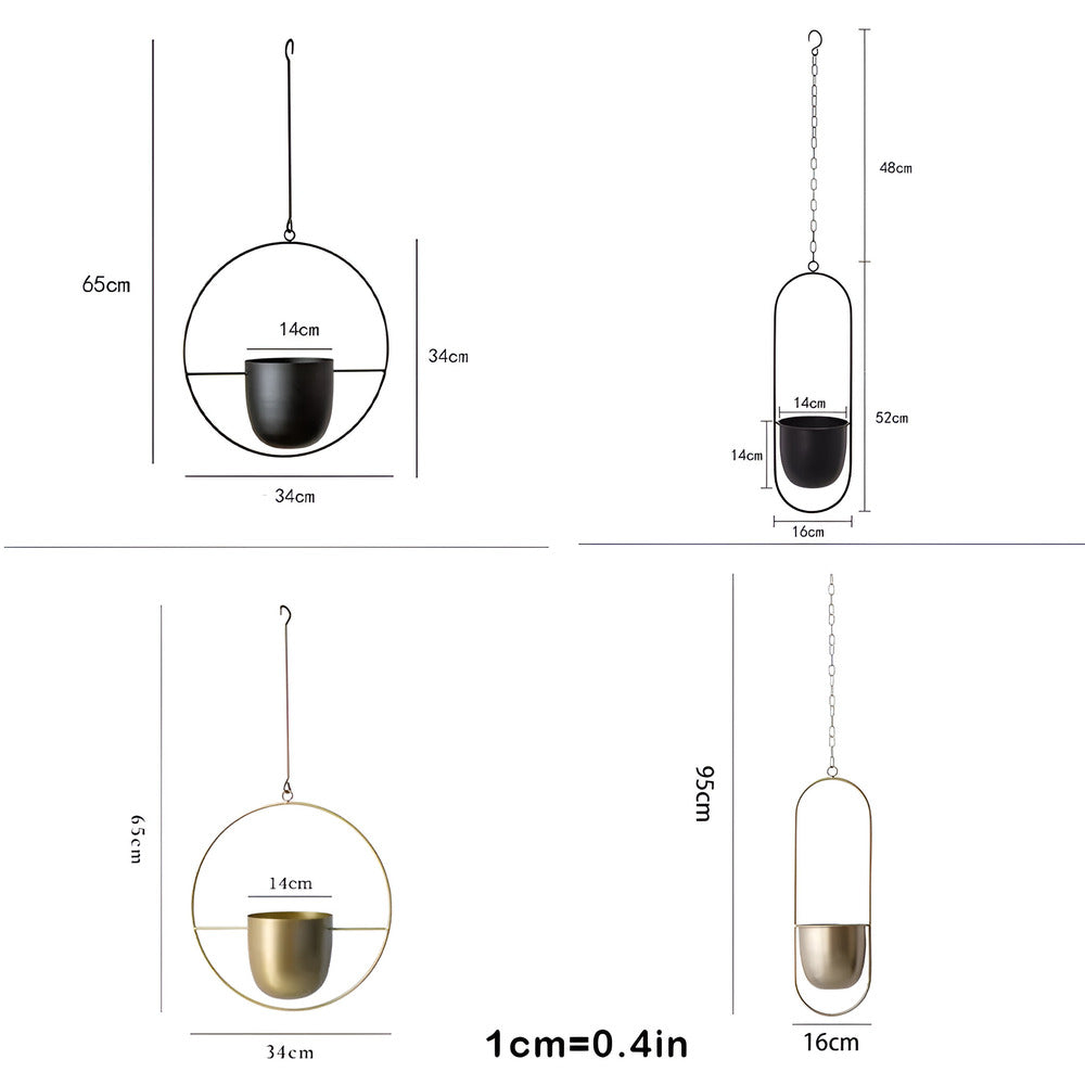 Stilvoller Minimalistischer Hängeblumentopf für moderne Wohnkultur