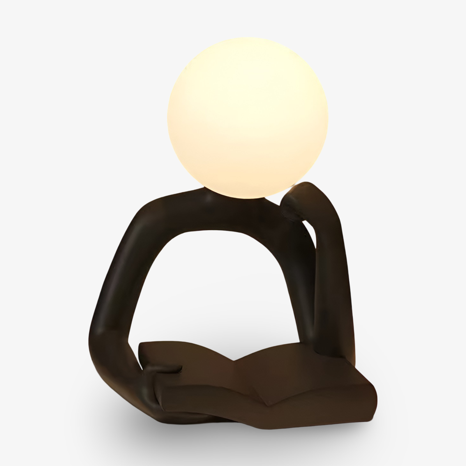 Thinker Moon - Ästhetisches Mond Denk Skulptur Tischlampe