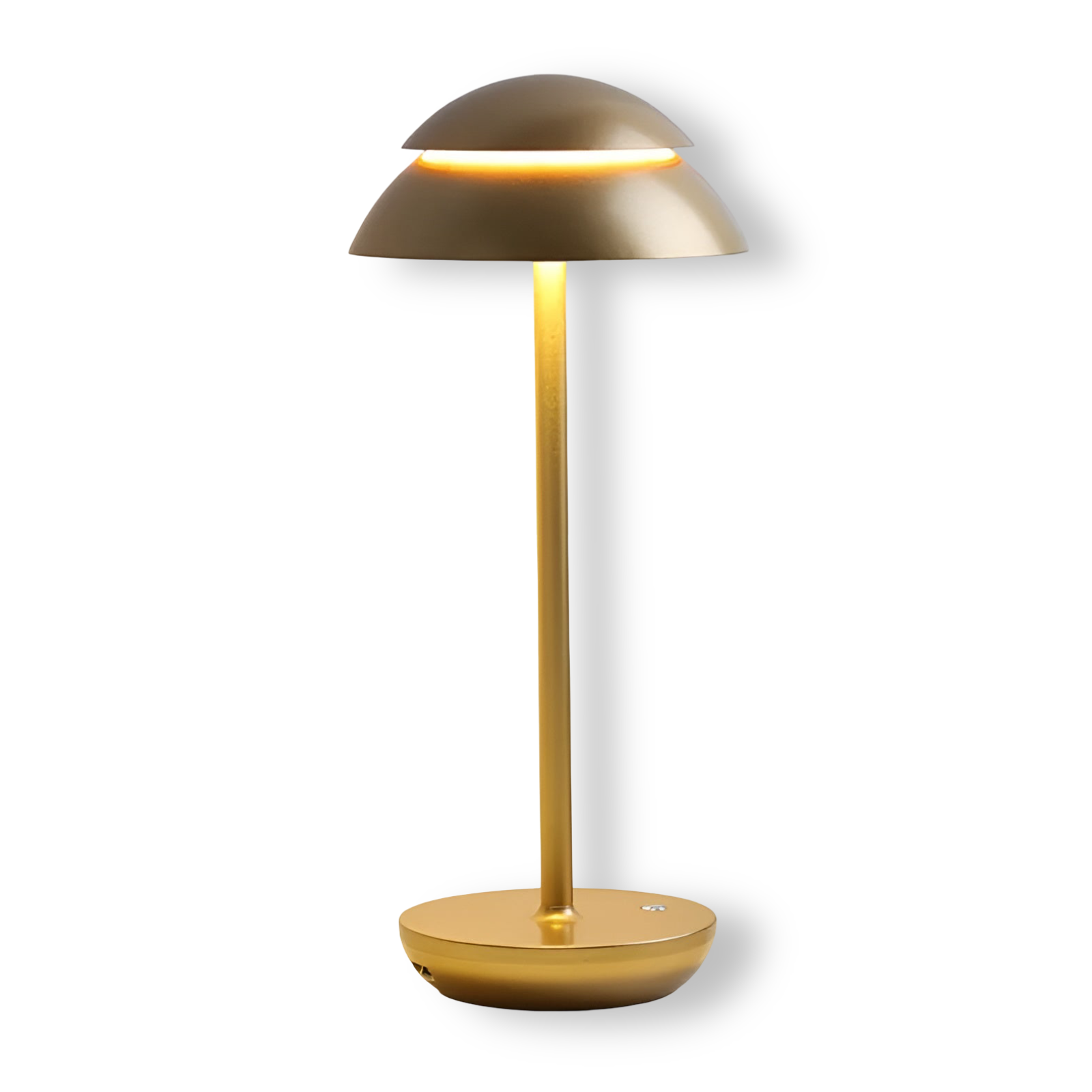 UmbraGlow - Schlanke Kabellose LED Schirm Tischleuchte