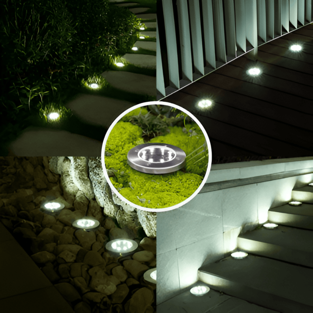 Solar-LED-Gartenbeleuchtung – Set mit 2/4/8 Außenleuchten – Warmweiß und Kaltweiß