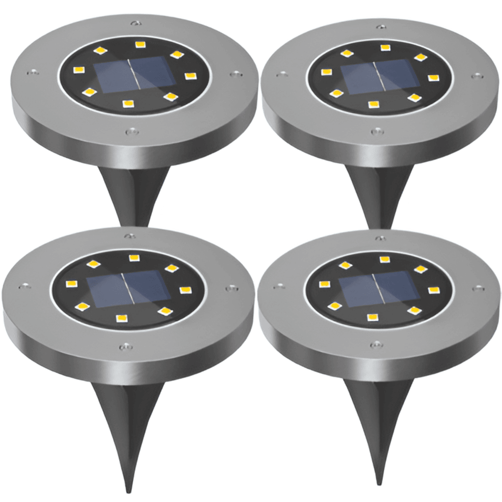 Solar-LED-Gartenbeleuchtung – Set mit 2/4/8 Außenleuchten – Warmweiß und Kaltweiß