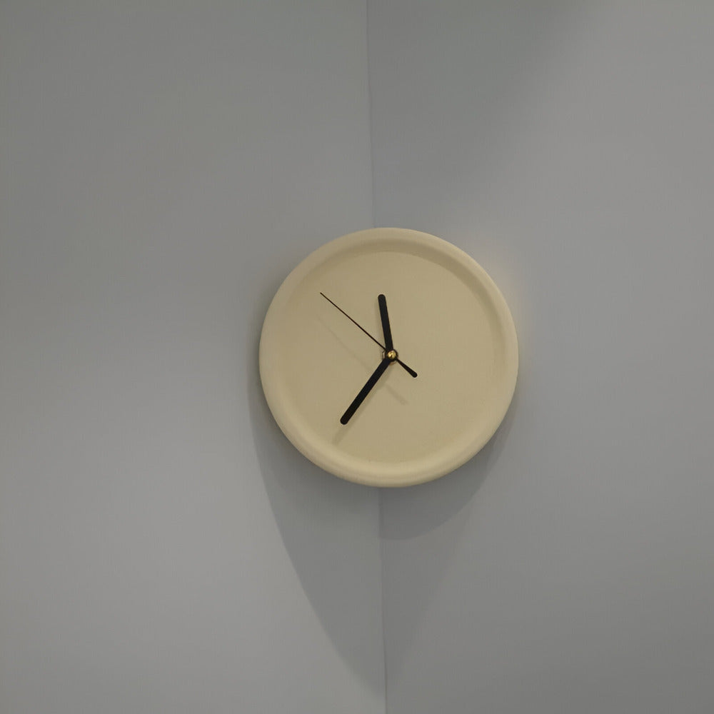 Minimalistische Eckwanduhr 30 cm – Lautlos, Modern für Schlafzimmer & Wohnzimmer