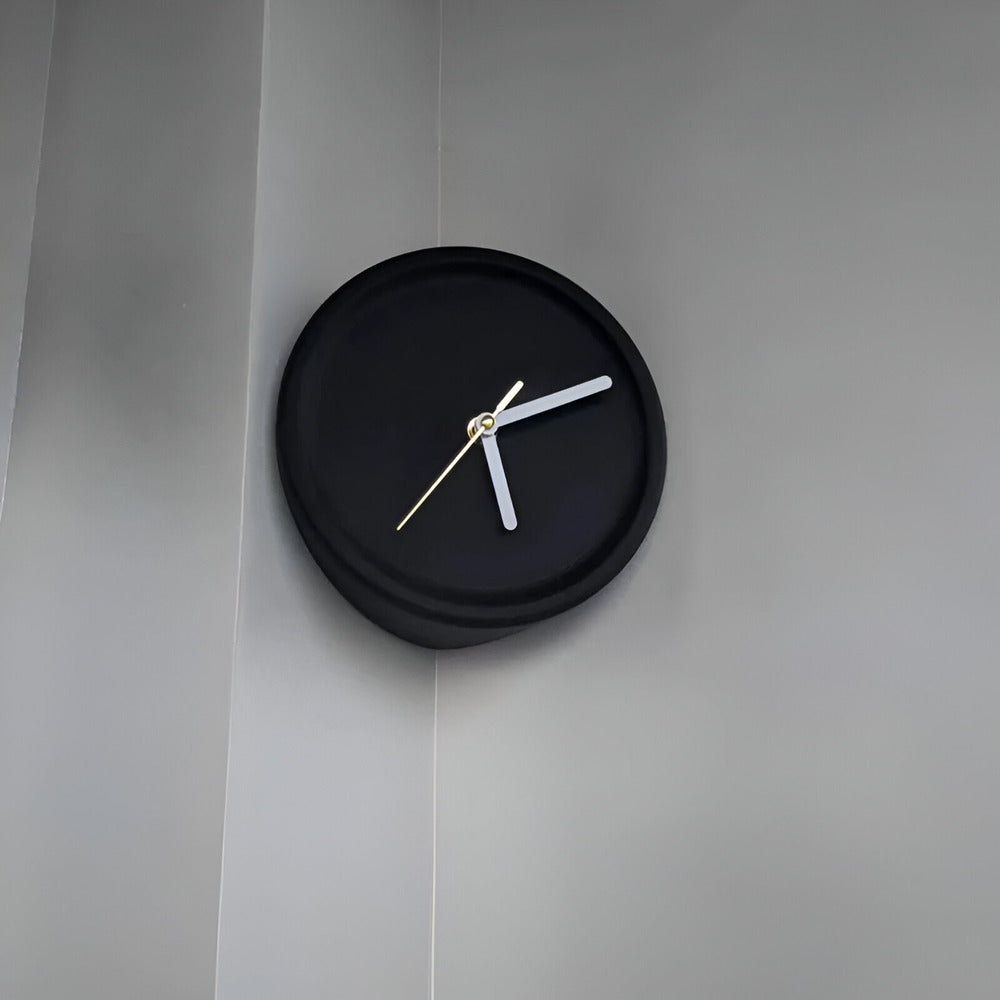 Minimalistische Eckwanduhr 30 cm – Lautlos, Modern für Schlafzimmer & Wohnzimmer