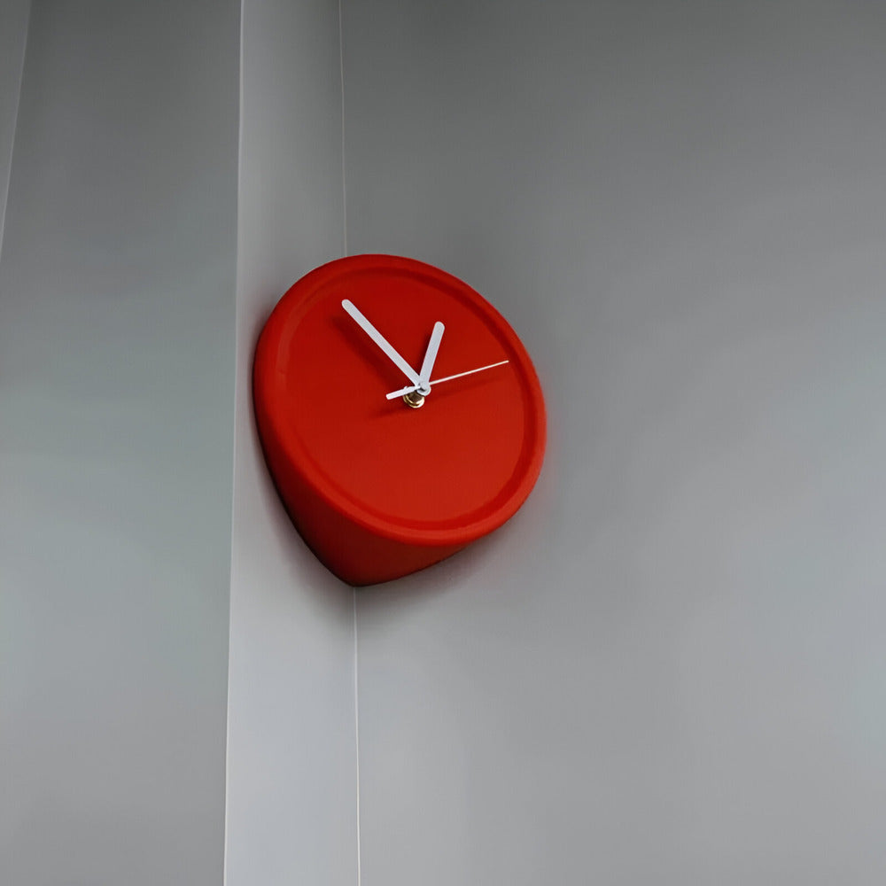 Minimalistische Eckwanduhr 30 cm – Lautlos, Modern für Schlafzimmer & Wohnzimmer