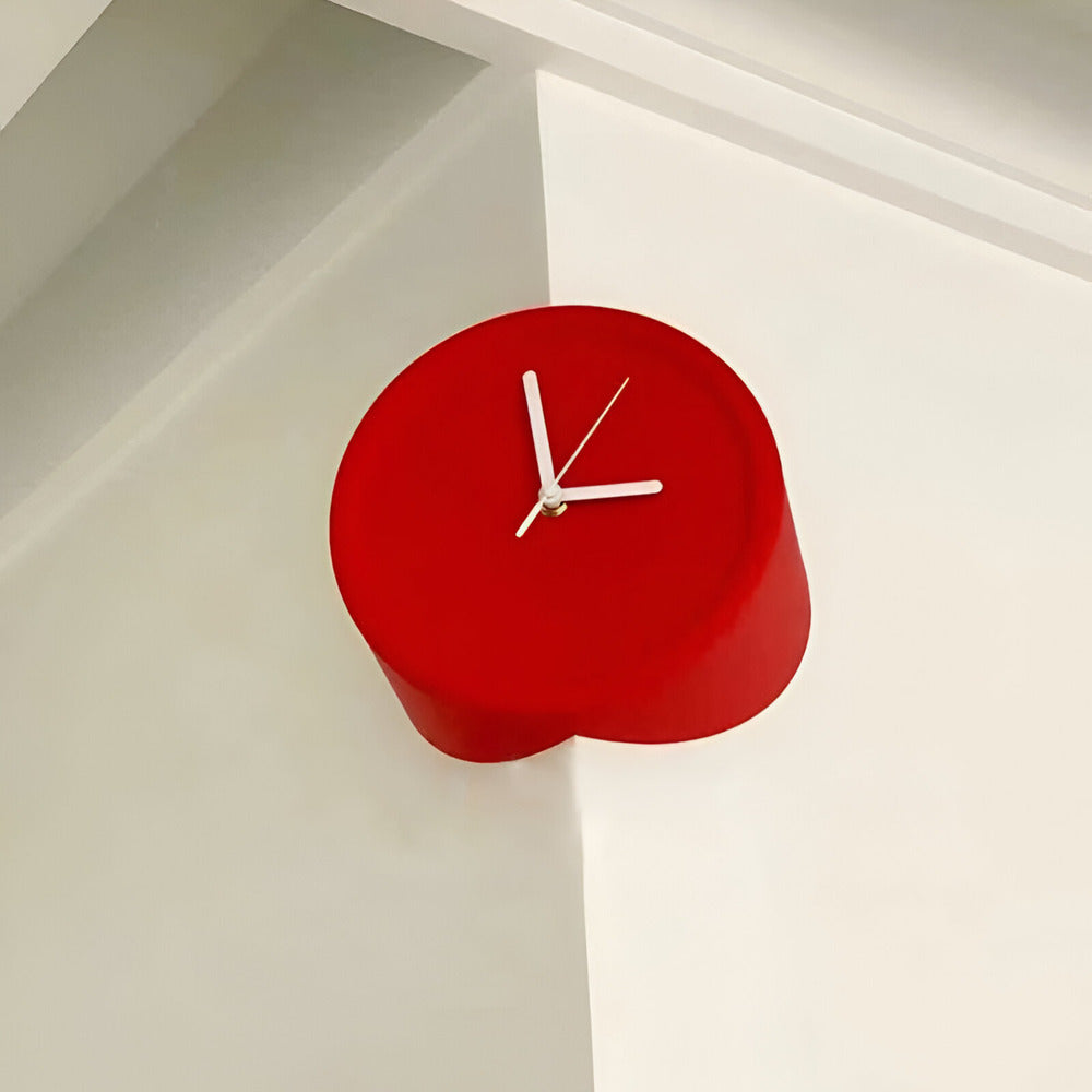 Minimalistische Eckwanduhr 30 cm – Lautlos, Modern für Schlafzimmer & Wohnzimmer