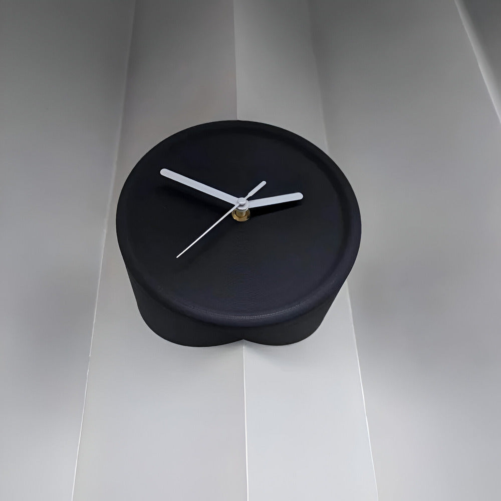 Minimalistische Eckwanduhr 30 cm – Lautlos, Modern für Schlafzimmer & Wohnzimmer