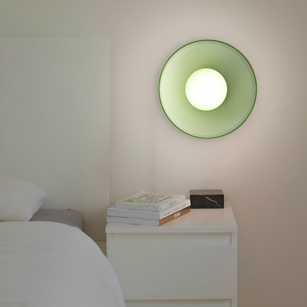 Zeitgenössische Runde LED Deckenleuchte und Wandleuchte – Glass Wandlampe