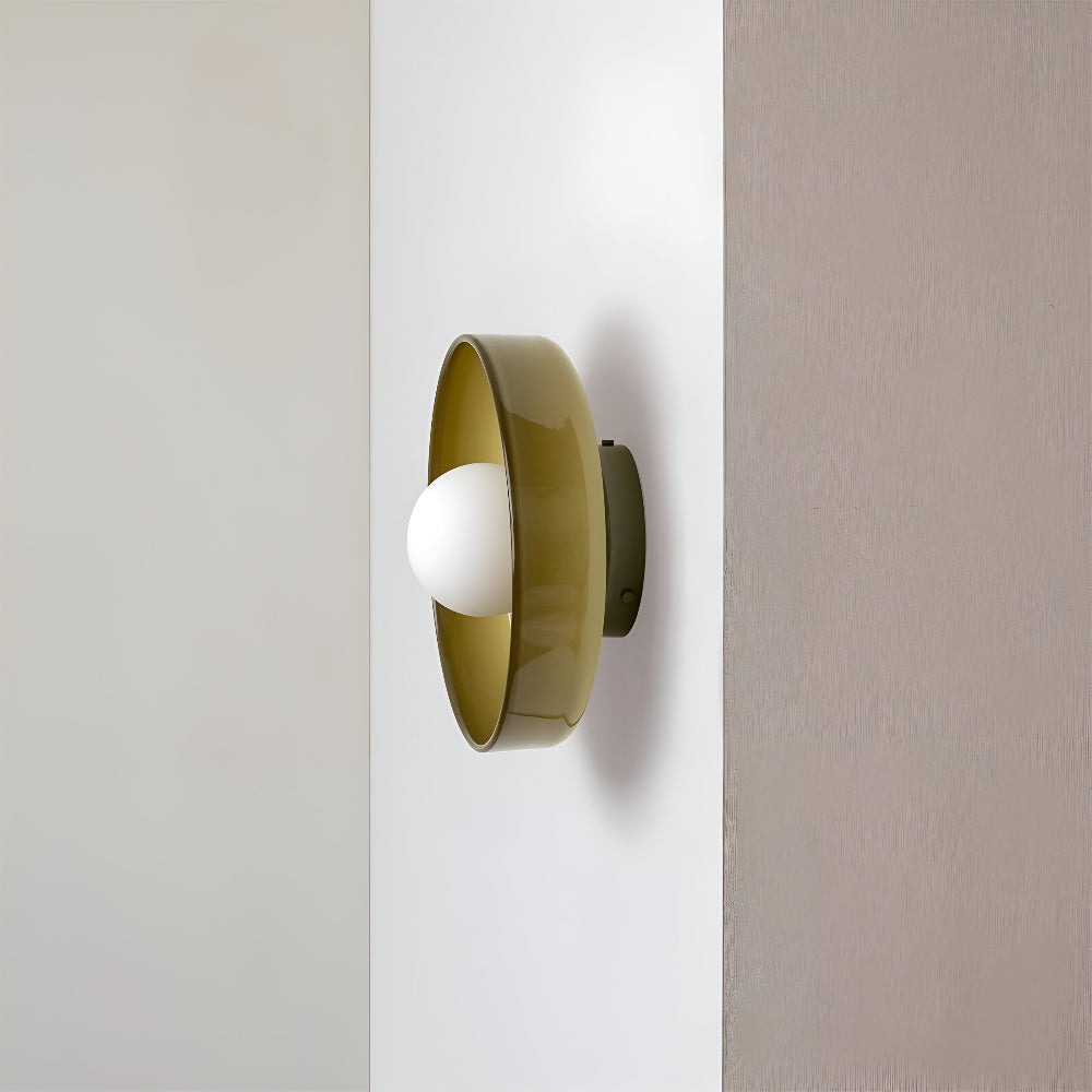 Zeitgenössische Runde LED Deckenleuchte und Wandleuchte – Glass Wandlampe