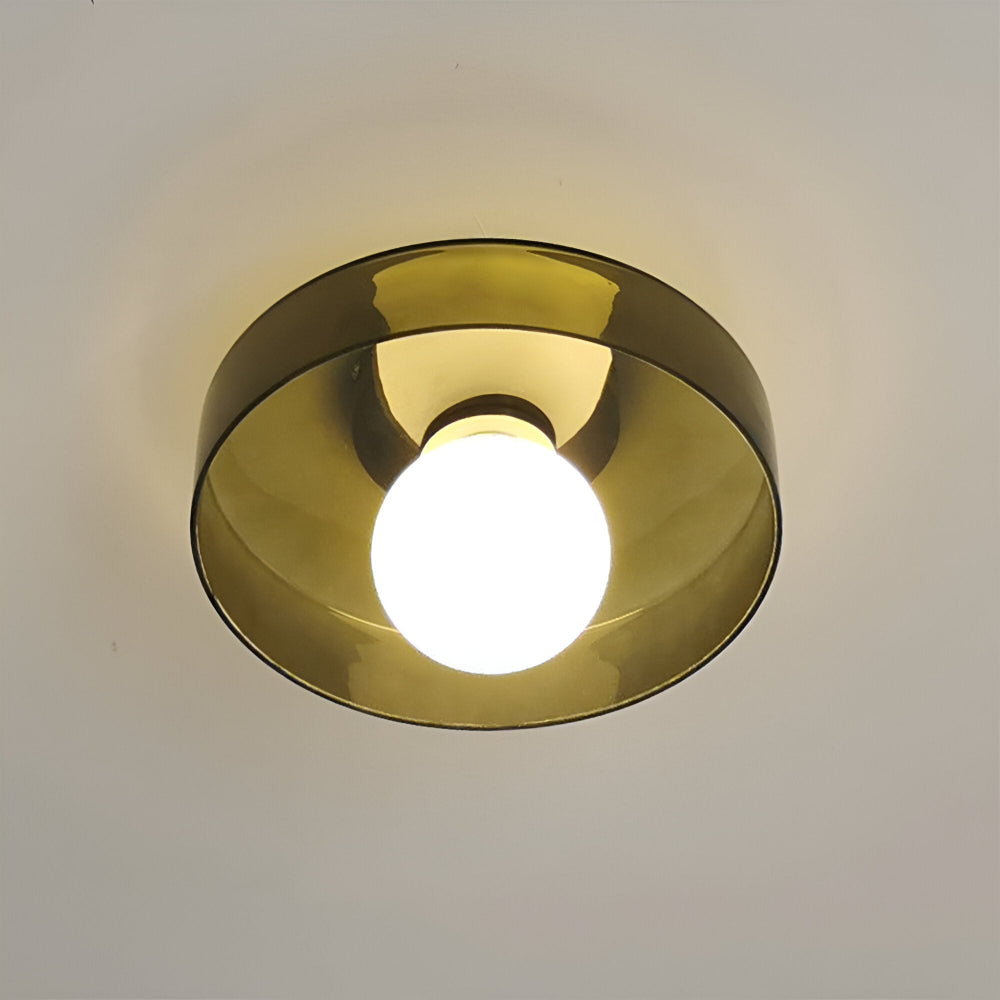 Zeitgenössische Runde LED Deckenleuchte und Wandleuchte – Glass Wandlampe