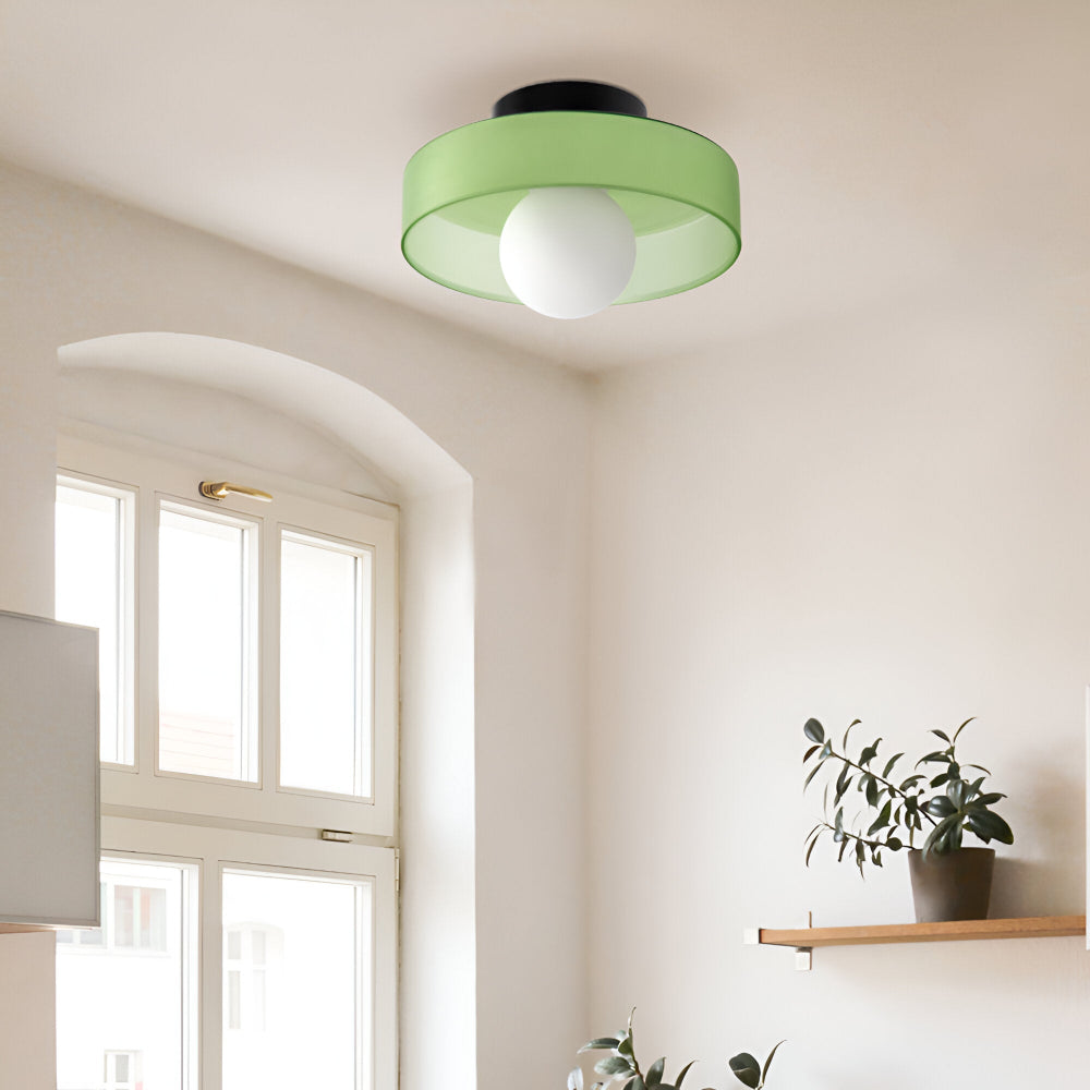 Zeitgenössische Runde LED Deckenleuchte und Wandleuchte – Glass Wandlampe