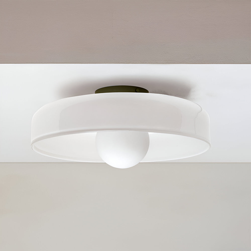 Zeitgenössische Runde LED Deckenleuchte und Wandleuchte – Glass Wandlampe