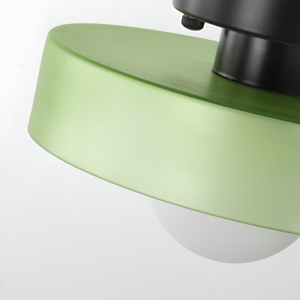 Zeitgenössische Runde LED Deckenleuchte und Wandleuchte – Glass Wandlampe