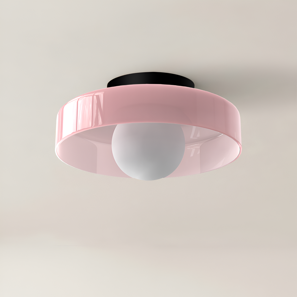 Zeitgenössische Runde LED Deckenleuchte und Wandleuchte – Glass Wandlampe