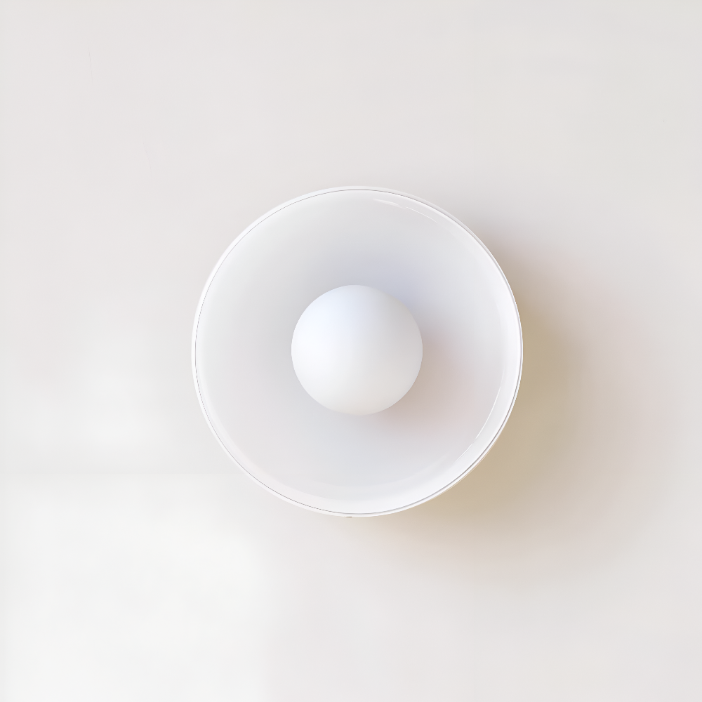 Zeitgenössische Runde LED Deckenleuchte und Wandleuchte – Glass Wandlampe
