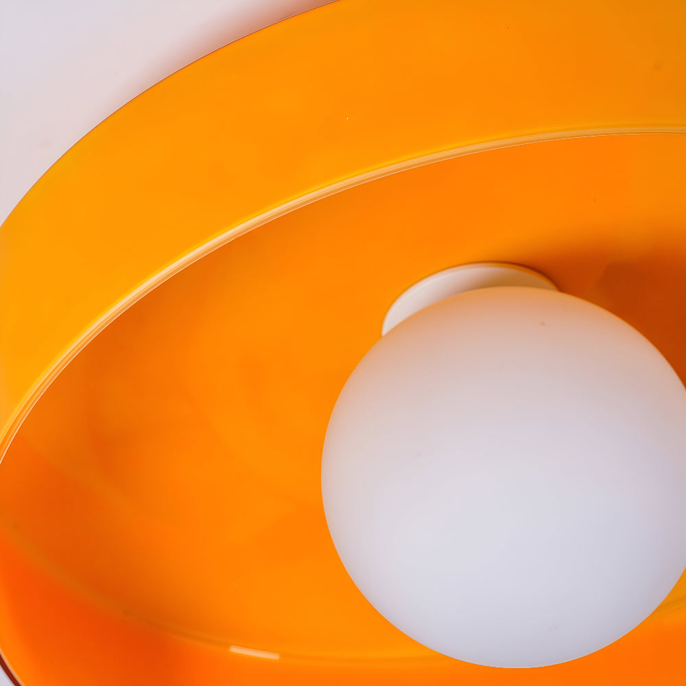 Zeitgenössische Runde LED Deckenleuchte und Wandleuchte – Glass Wandlampe