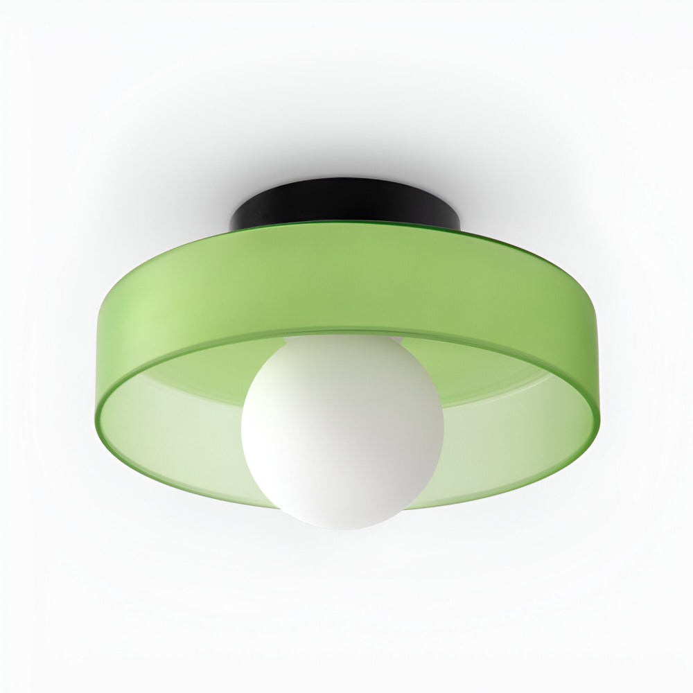 Zeitgenössische Runde LED Deckenleuchte und Wandleuchte – Glass Wandlampe