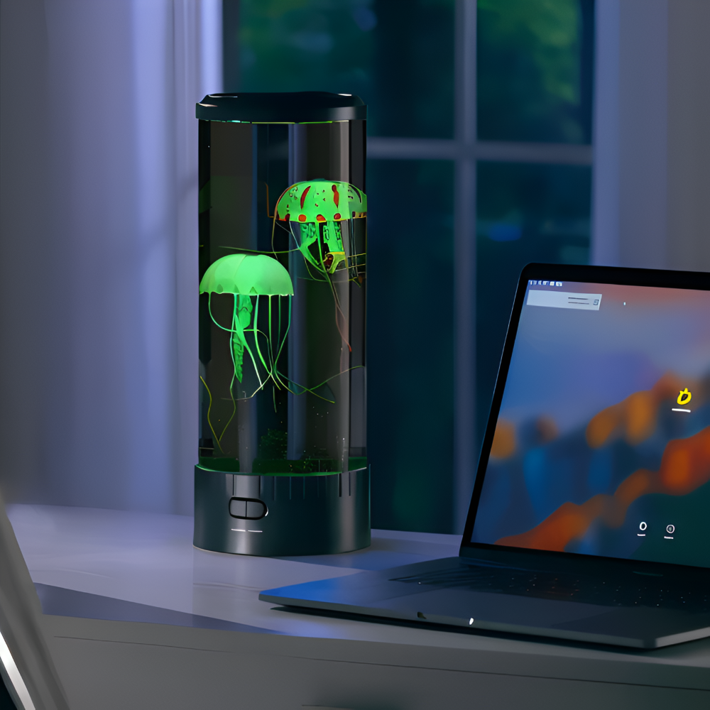 Jell Tischlampe - Mesmerizing Jellyfish Aquarium LED Nachtlicht