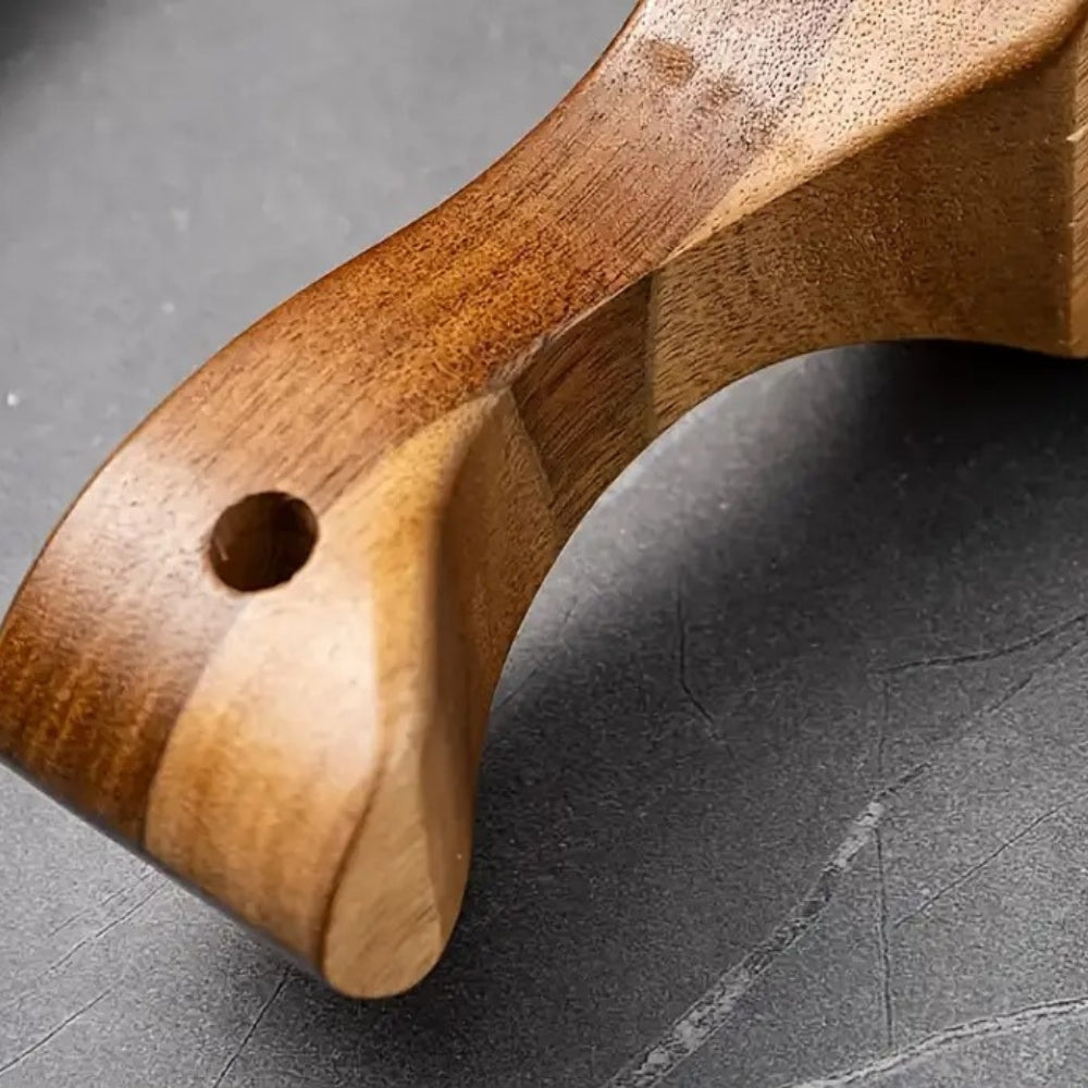 Käse Reibe Küchenhelfer | Edelstahl mit Holzgriff, Ergonomisch 5