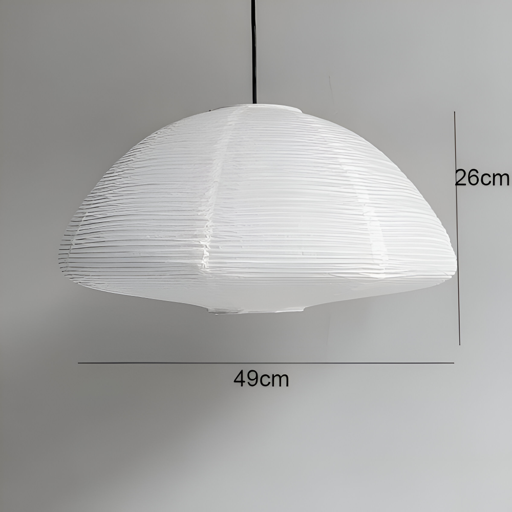 KireiLume - Japanische Papierkuppel Pendelleuchte - Minimalistische Hängelampe
