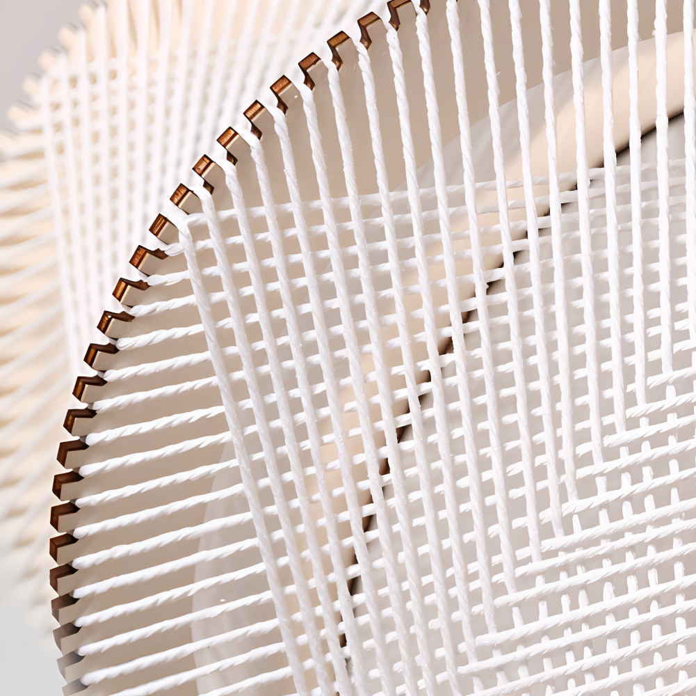 Kirei Pendelleuchte - Geometrische Hängelampe aus Hanfseil und Holz - Wabi Sabi Lighting