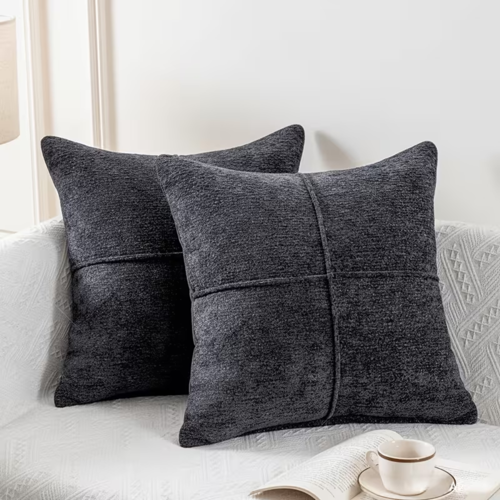 Kissenbezug 40x40 Braun – Weicher Sofakissenbezug aus Mikrofaser für Couch, Bett & Wohnzimmer