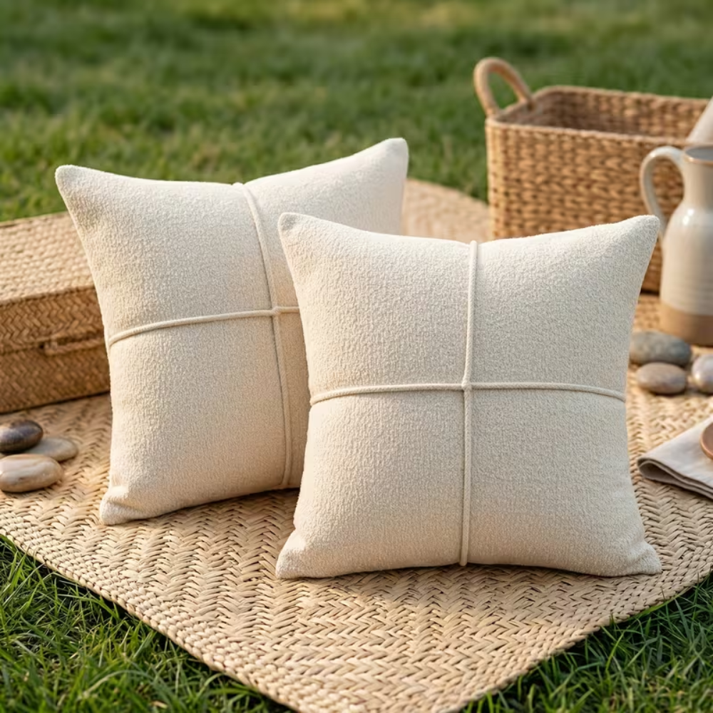 Kissenbezug 40x40 Braun – Weicher Sofakissenbezug aus Mikrofaser für Couch, Bett & Wohnzimmer