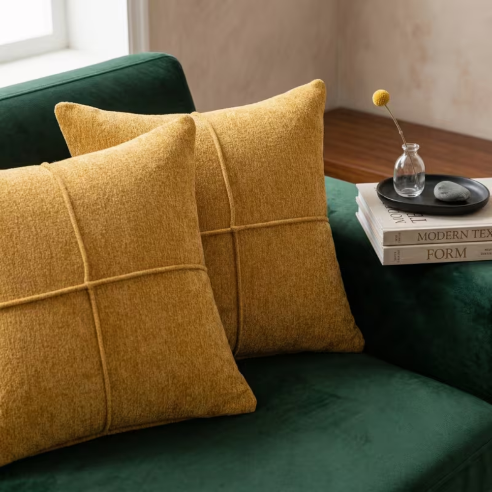 Kissenbezug 40x40 Braun – Weicher Sofakissenbezug aus Mikrofaser für Couch, Bett & Wohnzimmer