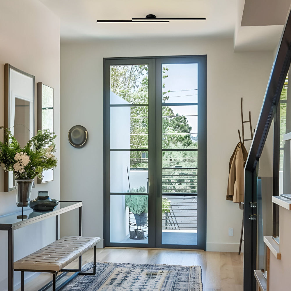 Klassisch Aluminium Semi Flush LED Deckenleuchte für das Wohnzimmers