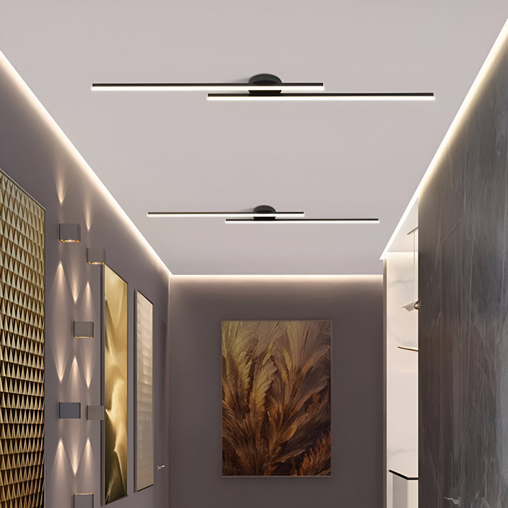 Klassisch Aluminium Semi Flush LED Deckenleuchte für das Wohnzimmers