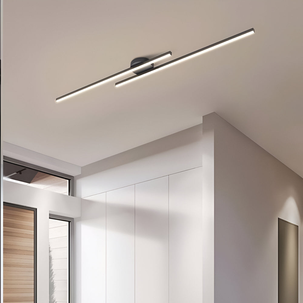 Klassisch Aluminium Semi Flush LED Deckenleuchte für das Wohnzimmers