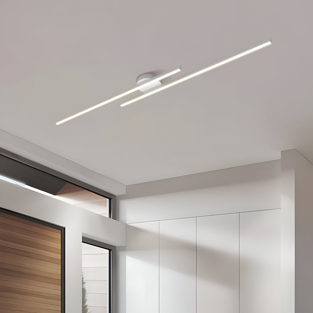 Klassisch Aluminium Semi Flush LED Deckenleuchte für das Wohnzimmers