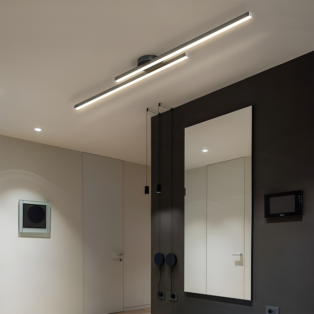 Klassisch Aluminium Semi Flush LED Deckenleuchte für das Wohnzimmers