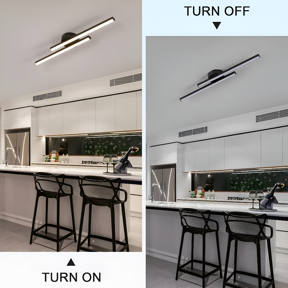 Klassisch Aluminium Semi Flush LED Deckenleuchte für das Wohnzimmers