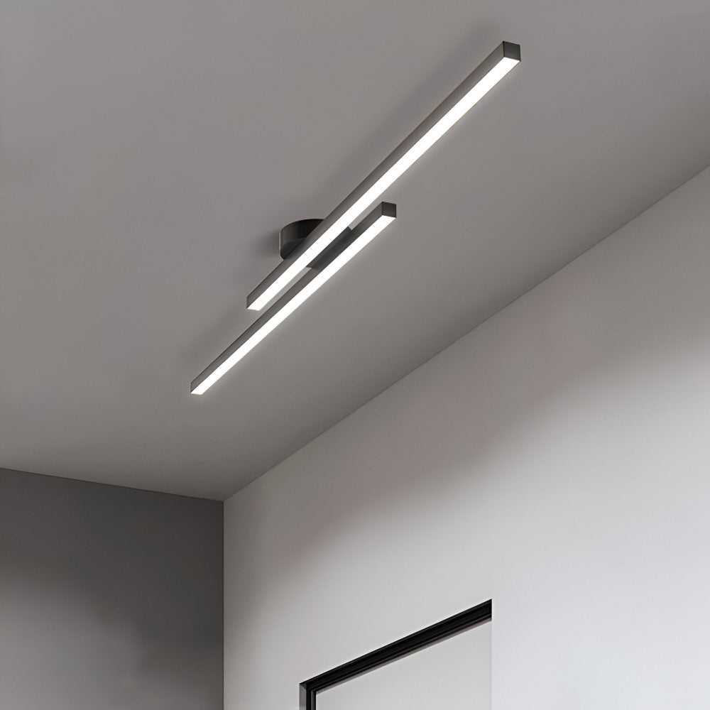 Klassisch Aluminium Semi Flush LED Deckenleuchte für das Wohnzimmers