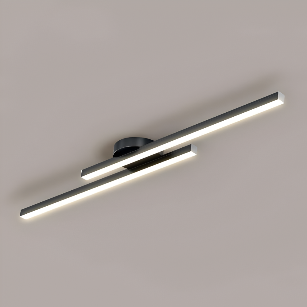 Klassisch Aluminium Semi Flush LED Deckenleuchte für das Wohnzimmers