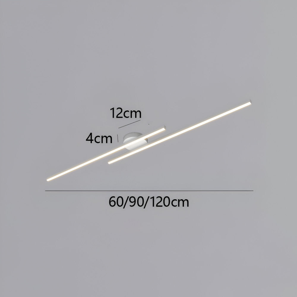 Klassisch Aluminium Semi Flush LED Deckenleuchte für das Wohnzimmers
